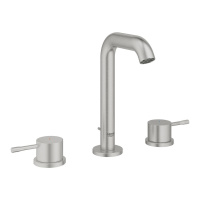 Смеситель для раковины на три отверстия Grohe Essence New 20296 DC1 (20296DC1) суперсталь