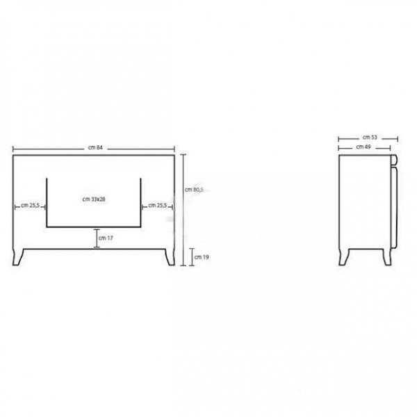 Тумба под раковину Tiffany World Veronica 90/C noce/br