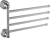 Держатель для полотенец поворотный 4-ой Savol 68а S-06804A