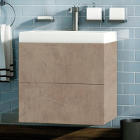 База под раковину подвесная Art&Max AM-Verona-Push-700-2C-SO-St камень светлый