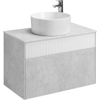 Тумба с раковиной Aquaton Марбл 80 слэйт 1A2762K2MH4C0