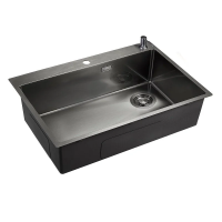 Кухонная мойка (66х50) EMAR EMB-660(TOP) PVD Dark