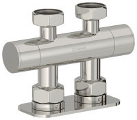 Вентиль 2х3/4" прямой скрытый-скрытый EU50 Хром 00-1419-3434