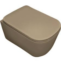 Унитаз подвесной безободковый Kerasan Tribeca 511481 без сиденья, фундук матовый