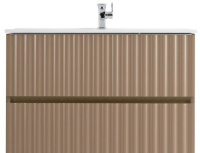 База под раковину Art&Max Еlegant AM-ELEGANT-800-2C-SO-CM-LED Капучино матовый