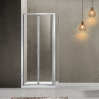 Душевой уголок Vincea  Garda VSR-1G8090CL (90х80)  хром, стекло прозрачное