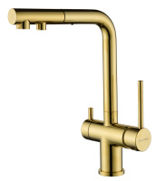 Смеситель для кухни с подключением к фильтру  Paulmark Serpentine Se213222-G