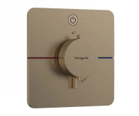 Термостат для душа Hansgrohe ShowerSelect Comfort Q 15581140 шлифованная бронза