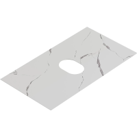 Столешница 80 см Aqwella Geometria STG814X476MW мрамор белый