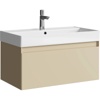 Тумба без раковины 80 см Aqwella Geometria GE01081MD морская дюна матовый