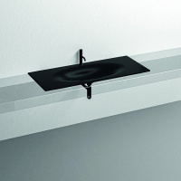 Раковина встраиваемая сверху (122х52) Kerasan Shape 548031*1 черный матовый