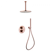 Душевой комплект ABBER Wasser Kreis AF8121RG скрытого монтажа без излива, розовое золото