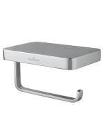 Держатель для туалетной бумаги с полкой WONZON & WOGHAND FLAT, хром WW-9736