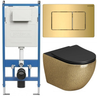 Комплект унитаза с инсталляцией Grossman Classic 97.4411GBLS.04.30M с клавишей смыва