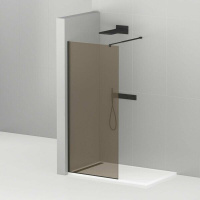 Душевая перегородка 80 см CEZARES LIBERTA LIBERTA-L-1-80-BR-NERO