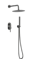 Душевой комплект Gid Edessa L070-GM-VD2, Вороненая сталь