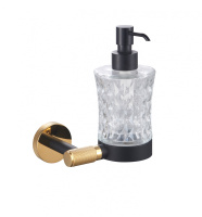 Дозатор мыла WONZON & WOGHAND MAJESTIC, черный/золото WW-9224