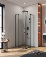 Душевой уголок (70х80) CEZARES SLIDER SLIDER-AH-2-70/80-80/90-C-NERO