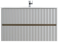 База под раковину Art&Max Еlegant AM-ELEGANT-1000-2C-SO-GCM-LED Светло-серый матовый