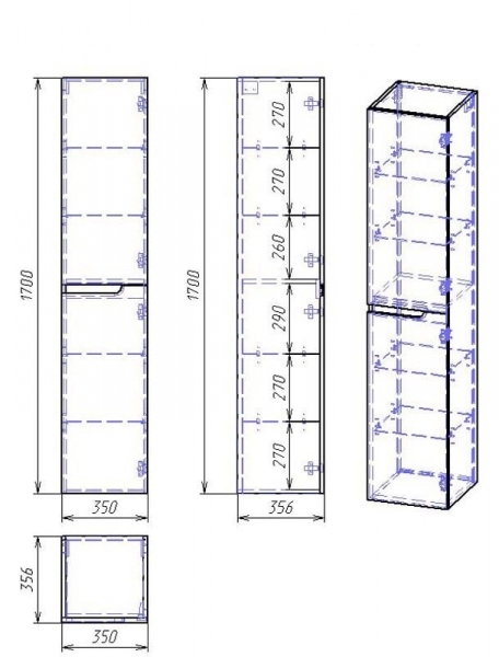 Шкаф-пенал Alvaro Banos Armonia 8404.0400