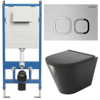 Комплект унитаза с инсталляцией Grossman Cosmo 97.4477BMS.02.110 с клавишей смыва