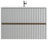 База под раковину Art&Max Еlegant AM-ELEGANT-600-2C-SO-GCM-LED Светло-серый матовый