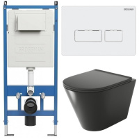 Комплект унитаза с инсталляцией Grossman Pragma 97.4477BMS.03.000 с клавишей смыва