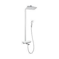 Душевая система с термостатом для ванны Hansgrohe Raindance Select E 360 Showerpipe 1jet 27113400 белый/хром
