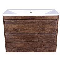 Тумба под раковину подвесная Style Line Атлантика ЛС-00000663 коричневый