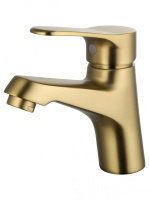 Смеситель для раковины WONZON & WOGHAND, брашированное золото WW-A40212-BG