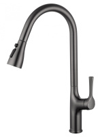 Смеситель для кухни с выдвижным изливом WONZON & WOGHAND, темный графит WW-AE54123-BGG Смеситель для кухни с выдвижным изливом WONZON & WOGHAND, темный графит WW-AE54123-BGG
