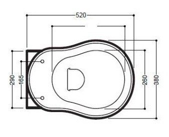 Сиденье с крышкой для унитаза Kerasan Retro 108604 микролифт