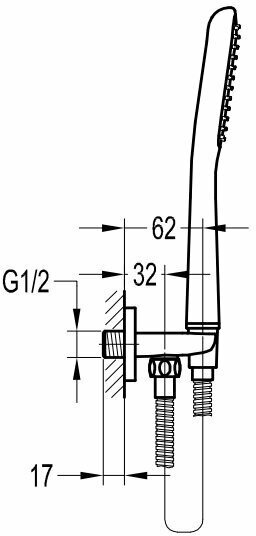 Душевой набор Cezares Tesoro TESORO-F-KD-01 Душевой набор Cezares Tesoro TESORO-F-KD-01