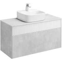 Тумба с раковиной Aquaton Марбл 100 слэйт 1A2763K0MH4C0