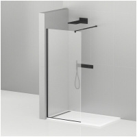 Душевая перегородка 140 см CEZARES LIBERTA LIBERTA-L-1-140-C-NERO