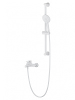 Смеситель для ванны с душевым гарнитуром WONZON & WOGHAND ALFA, белый матовый WW-AE3205-MW