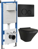 Комплект унитаза с инсталляцией Grossman Style 97.4440BMS.05.21M с клавишей смыва