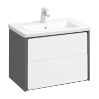 Тумба под раковину Roca Ronda 60 белый глянец/антрацит ZRU9302963