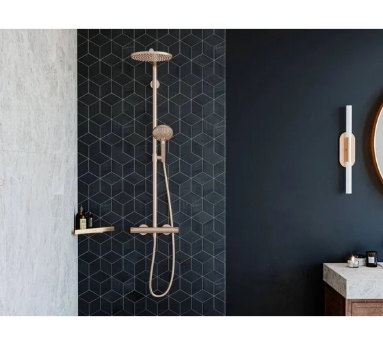 Душевая система Hansgrohe Croma Select S 280 EcoSmart 26891140 шлифованная бронза