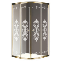 Душевой уголок (80х80) CEZARES GIUBILEO-R-2-80-SCORREVOLE-CP-G