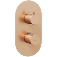 Смеситель для душа с термостатом Ravak Espirit ES 067.60RGB.O3 X070363 розовое золото
