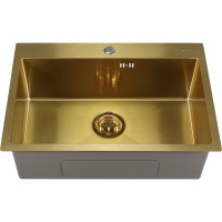 Кухонная мойка:(65х45х22) MELANA ProfLine D6545HG, золото