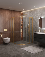 Душевой уголок (120х110) CEZARES MOLVENO MOLVENO-RH-22-120/110-C-BORO-IV