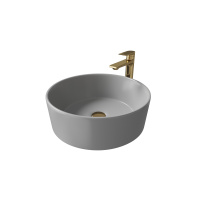 Раковина накладная (40х40) Grossman Color GR-3013GM, серый