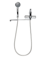 Смеситель для ванны однорычажный универсальный с душевым набором Orange Prim M42-211cr хром