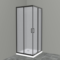 Душевой уголок (90х90) BelBagno UNO-195-A-2-90-P-NERO