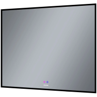 Зеркало (90х80) Grossman PRAGMA-норма BLACK 1890802 LED с сенсорным выключателем и подогревом