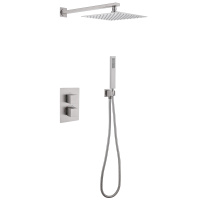 Душевой комплект ABBER Daheim AF8251SP скрытого монтажа без излива, термостат, сатин