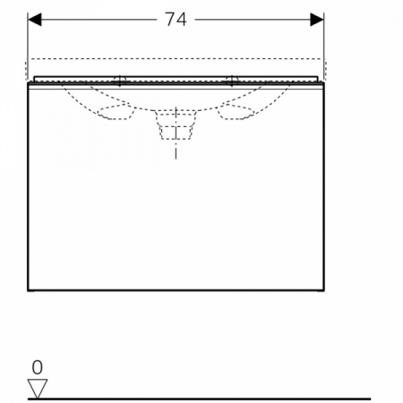 Тумба для раковины Geberit Acanto 500.611.JL.2 (песочный)