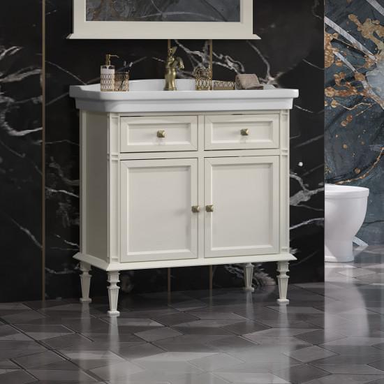 Тумба под раковину Opadiris Кантара 85 00-00007479  слоновая кость  (без раковины)